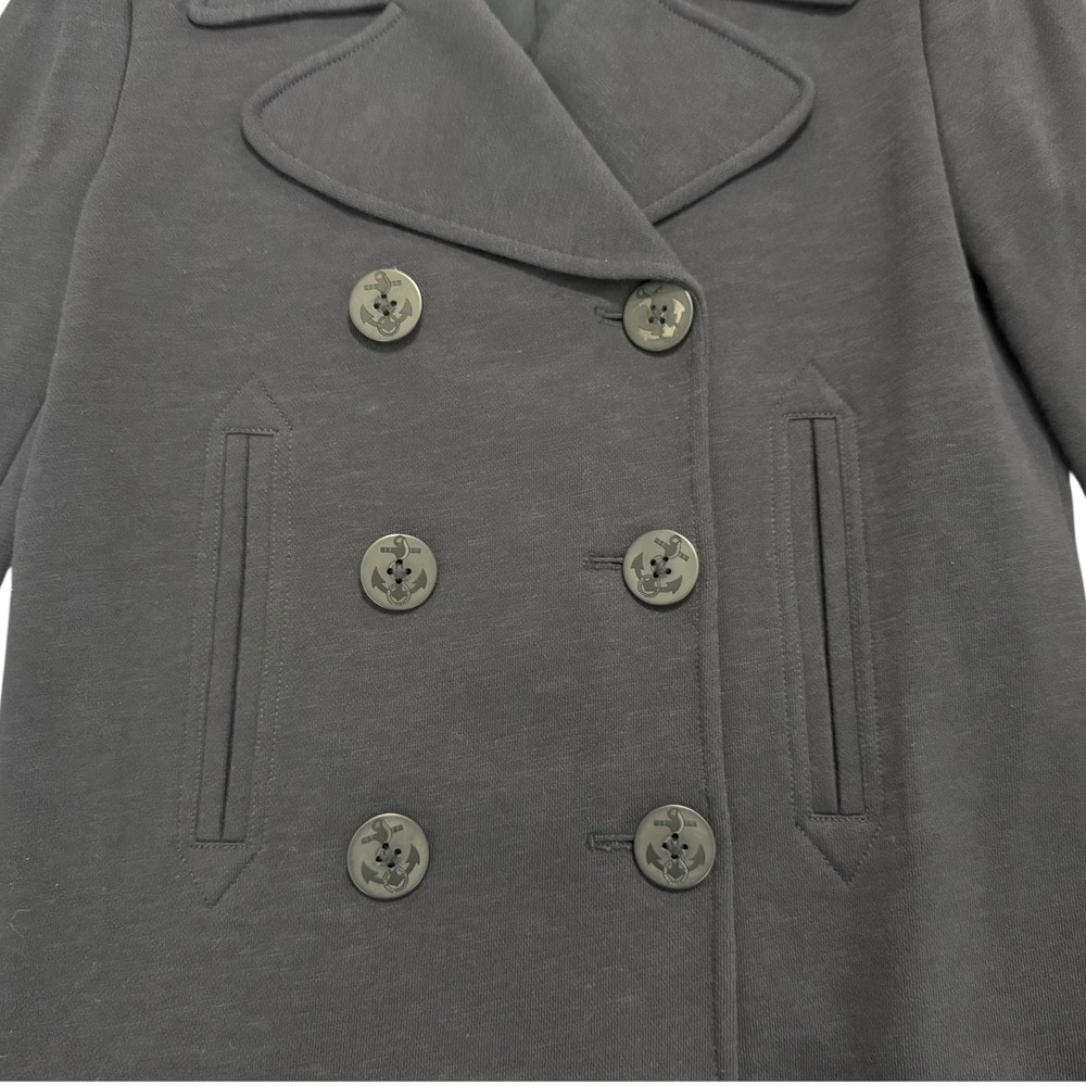 Lauren Ralph Lauren Navy Knit Nautical Jacket Anchor Button Double Breasted Sz S - Picture 3 of 14